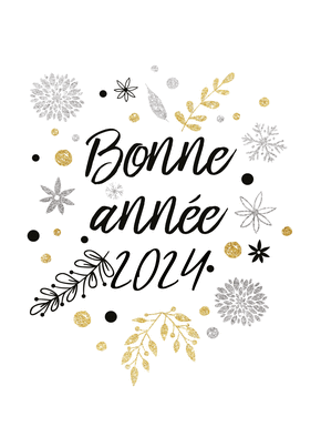 4849 Bonne annn e sur fond blanc v medium