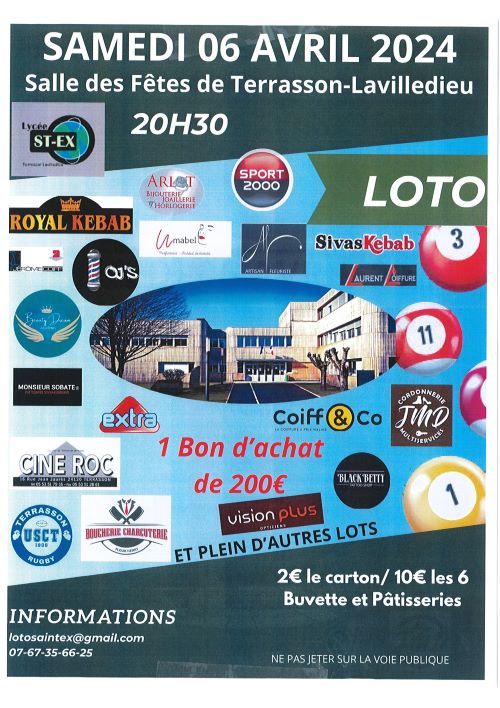LOTO LYCEE SAMEDI 06 AVRIL 2024