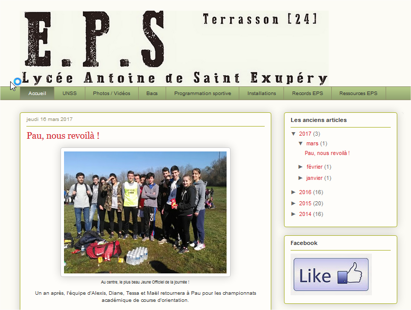 EPS Lycée St Exupéry Terrasson 24 Mozilla Firefox